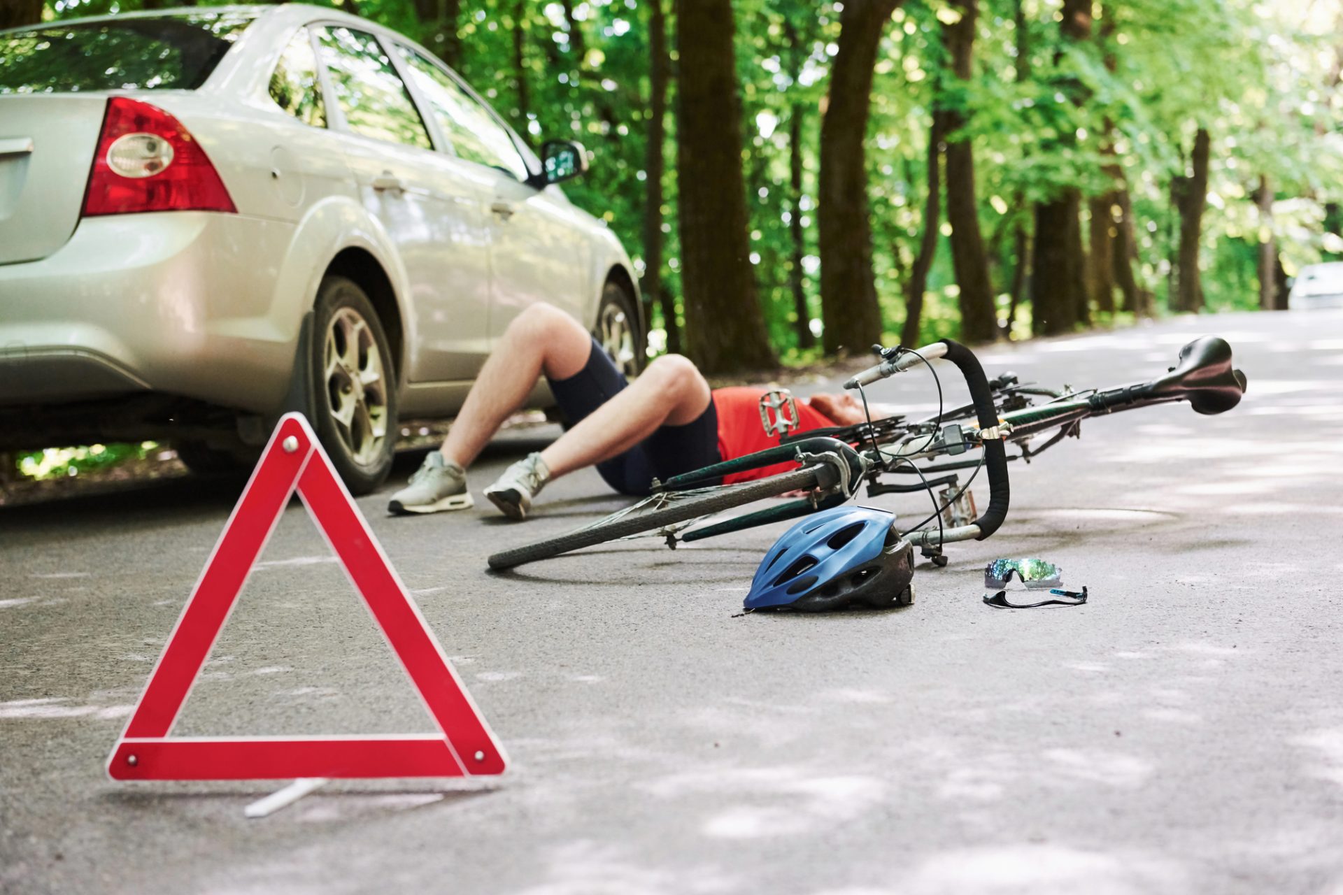 who is at fault when a car hits a bike in ny